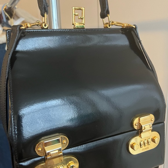 Vintage Fendi Train Case Top Handle Bag - Picture 5 of 16